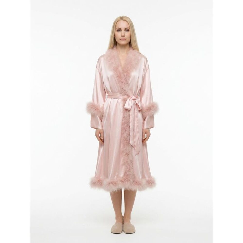 Dolce & Gabbana Pink Silk Women's Robe